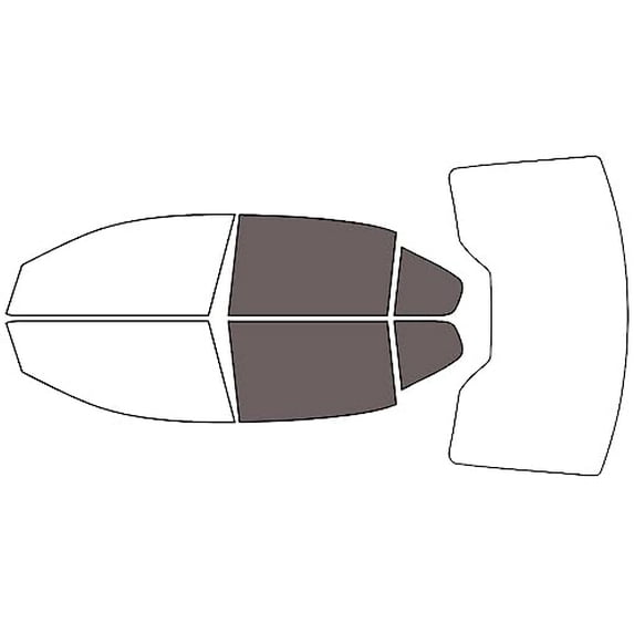 Rvinyl Window Tint Kit Compatible with Ford Taurus 2013-2019 - Back Precut Kit - 35%