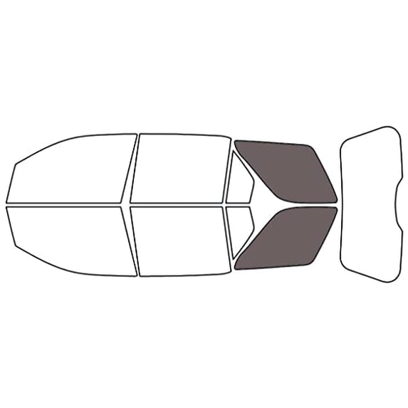 Rvinyl Window Tint Kit Compatible with Ford Taurus X 2008-2009 - Cargo - 35%