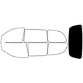 thumbnail image 1 of Rvinyl Window Tint Kit Compatible with Ford Windstar 1995-1998 - Rear Windshield Precut Kit - 5%, 1 of 8