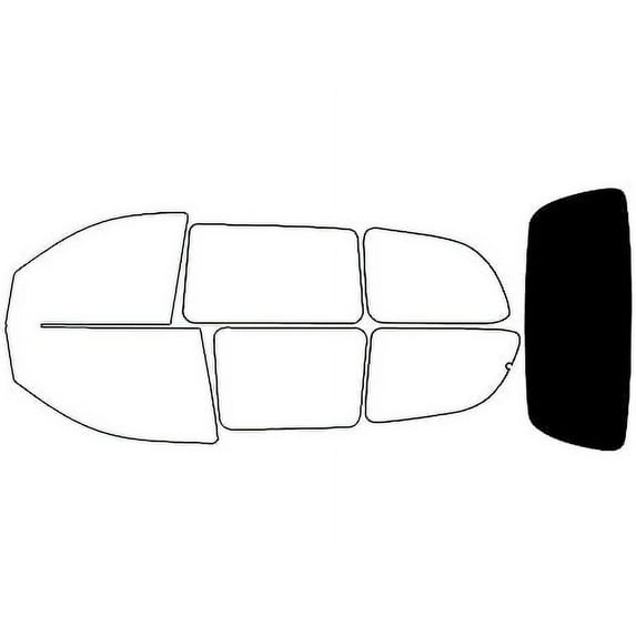 Rvinyl Window Tint Kit Compatible with Ford Windstar 1995-1998 - Rear Windshield Precut Kit - 5%
