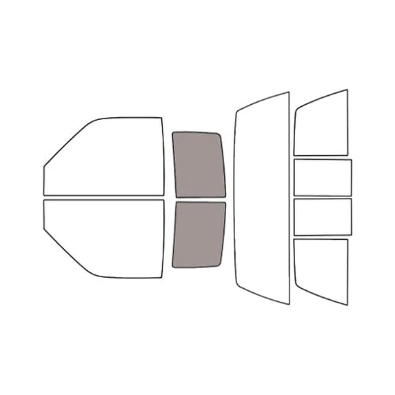 Rvinyl Window Tint Kit Compatible with GMC Pick Up 1990-1992 - Back Precut Kit - 50%