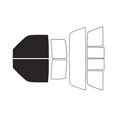 thumbnail image 1 of Rvinyl Window Tint Kit Compatible with GMC Pick Up 1990-1992 - Front Precut Kit - 20%, 1 of 8