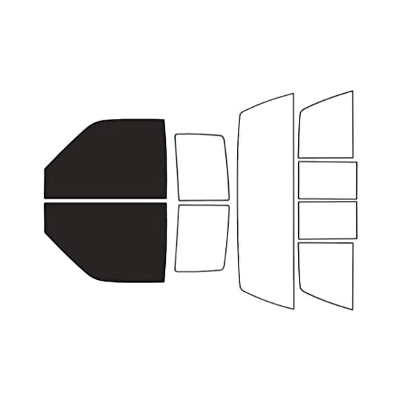 Rvinyl Window Tint Kit Compatible with GMC Pick Up 1990-1992 - Front Precut Kit - 20%