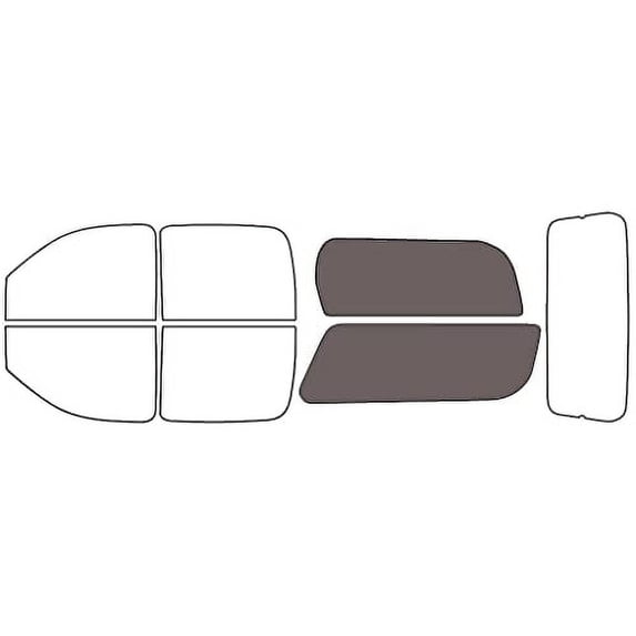 Rvinyl Window Tint Kit Compatible with GMC Yukon 2007-2014 (XL) - Cargo - 35%