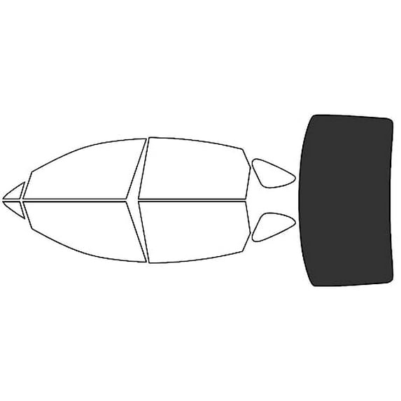 Rvinyl Window Tint Kit Compatible with Genesis G80 2021-2024 - Rear Windshield Precut Kit - 20%