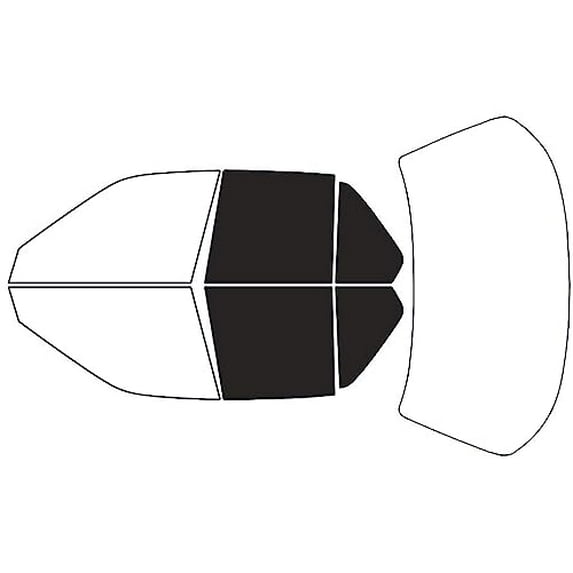 Rvinyl Window Tint Kit Compatible with Honda Accord 1990-1993 (Sedan) - Back Precut Kit - 20%