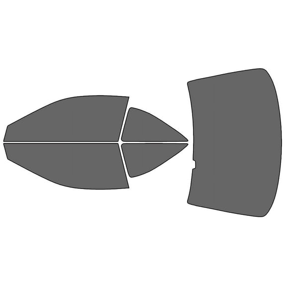 Rvinyl Window Tint Kit Compatible with Honda Accord 1998-2002 (Coupe) - Complete Precut Kit - 35%