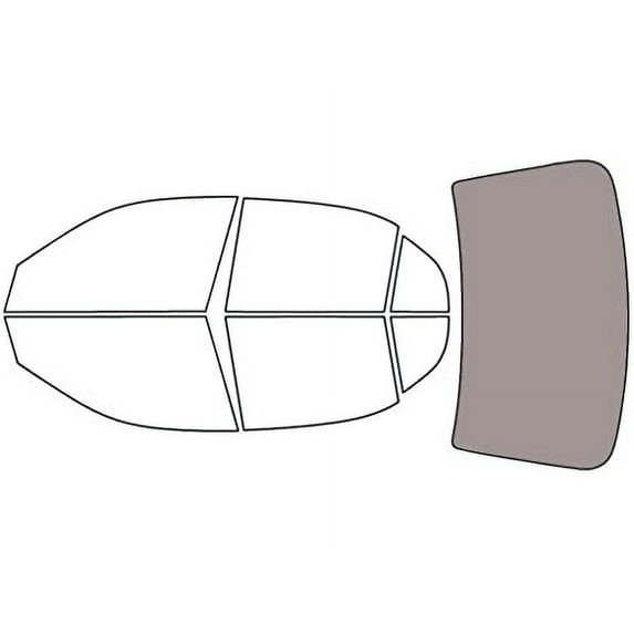 Rvinyl Window Tint Kit Compatible with Honda Civic 2001-2005 (Sedan) - Rear Windshield Precut Kit -