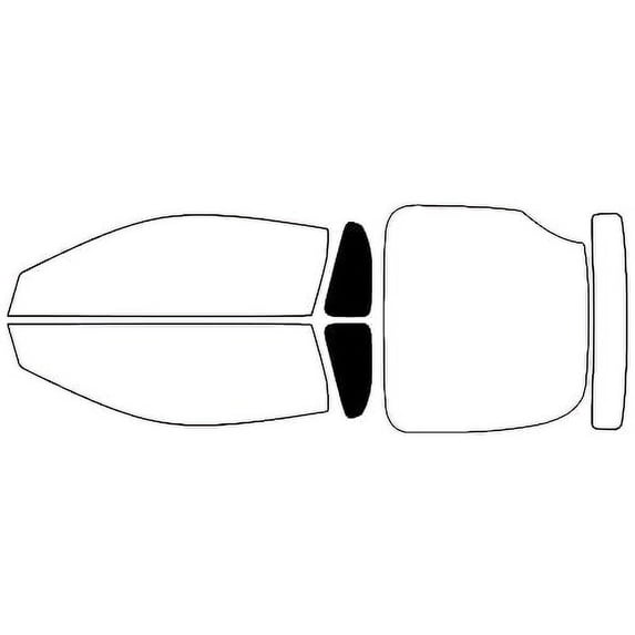Rvinyl Window Tint Kit Compatible with Honda Cr-Z 2011-2015 - Back Precut Kit - 5%