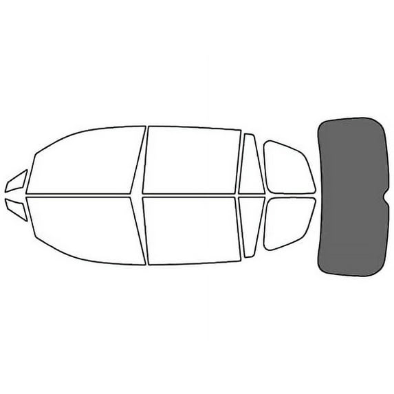 Rvinyl Window Tint Kit Compatible with Honda Passport 2019-2025 - Rear Windshield Precut Kit - 35%