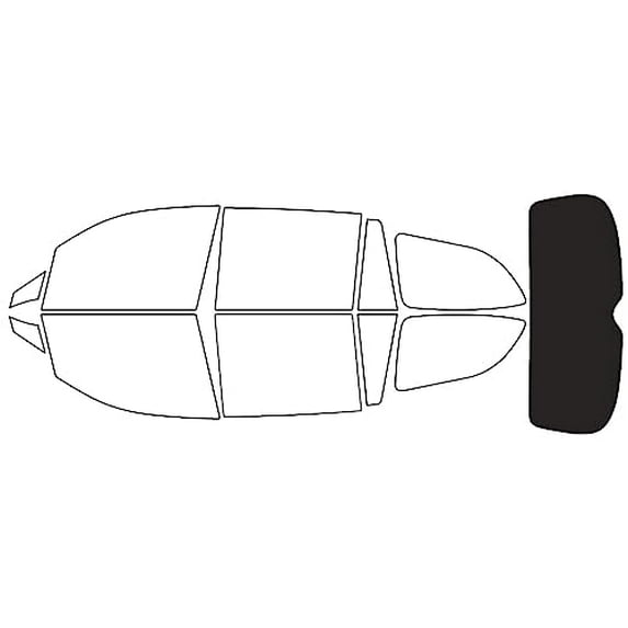 Rvinyl Window Tint Kit Compatible with Honda Pilot 2016-2022 - Rear Windshield Precut Kit - 20%