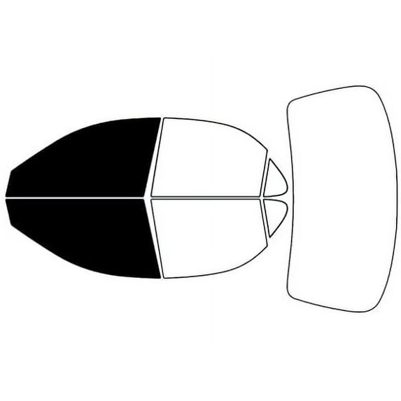Rvinyl Window Tint Kit Compatible with Hyundai Elantra 1996-2000 (Sedan) - Front Precut Kit - 5%