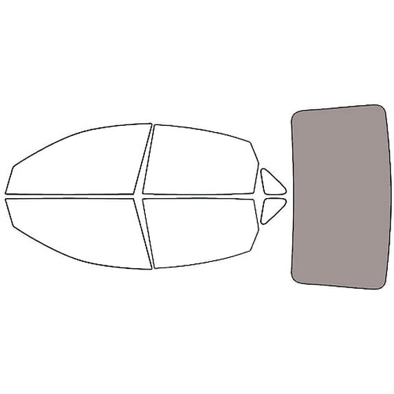 Rvinyl Window Tint Kit Compatible with Hyundai Elantra 2007-2010 (Sedan) - Rear Windshield Precut
