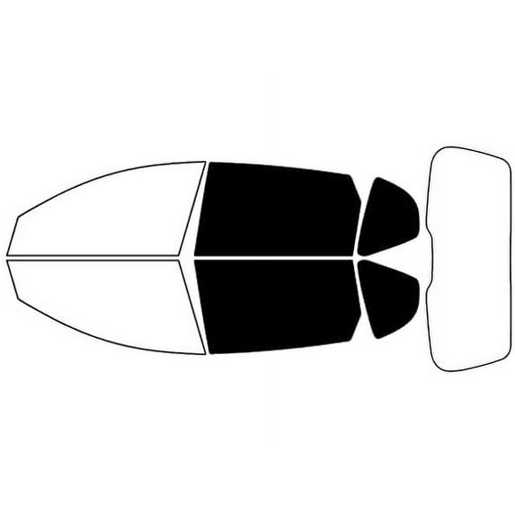 Rvinyl Window Tint Kit Compatible with Hyundai Elantra 2009-2012 (Wagon) - Back Precut Kit - 5%