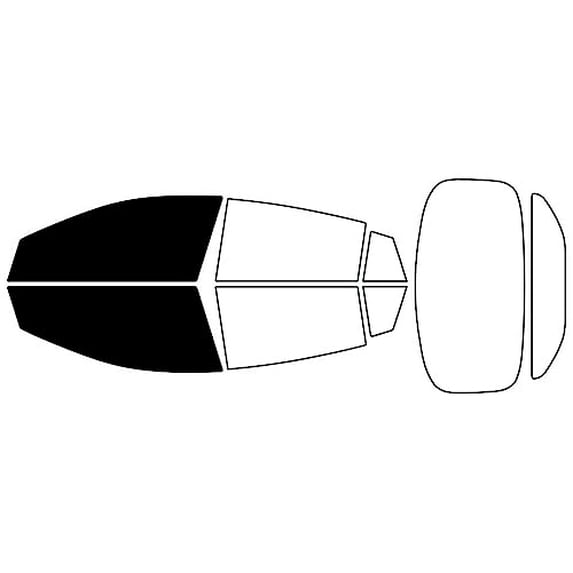 Rvinyl Window Tint Kit Compatible with Hyundai Ioniq 2017-2022 (Sedan) - Front Precut Kit - 5%