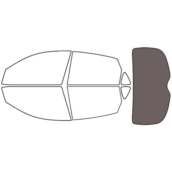Rvinyl Window Tint Kit Compatible with Infiniti Ex35 2008-2012 - Rear Windshield Precut Kit - 35%