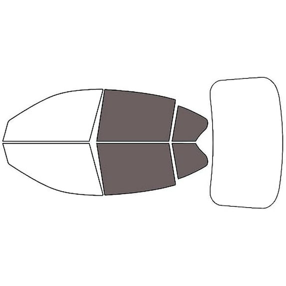 Rvinyl Window Tint Kit Compatible with Infiniti Q50 2014-2024 (Sedan) - Back Precut Kit - 35%