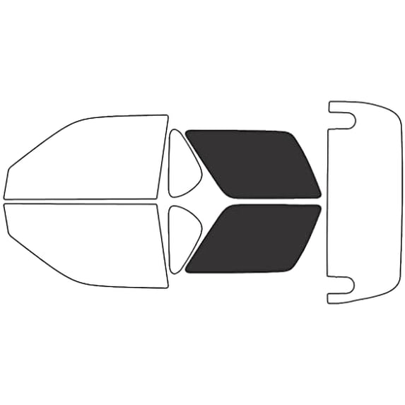 Rvinyl Window Tint Kit Compatible with Isuzu Amigo 1998-2000 - Cargo - 20%
