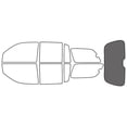 thumbnail image 1 of Rvinyl Window Tint Kit Compatible with Isuzu Ascender 2004-2006 (Ext) - Rear Windshield Precut Kit -, 1 of 8