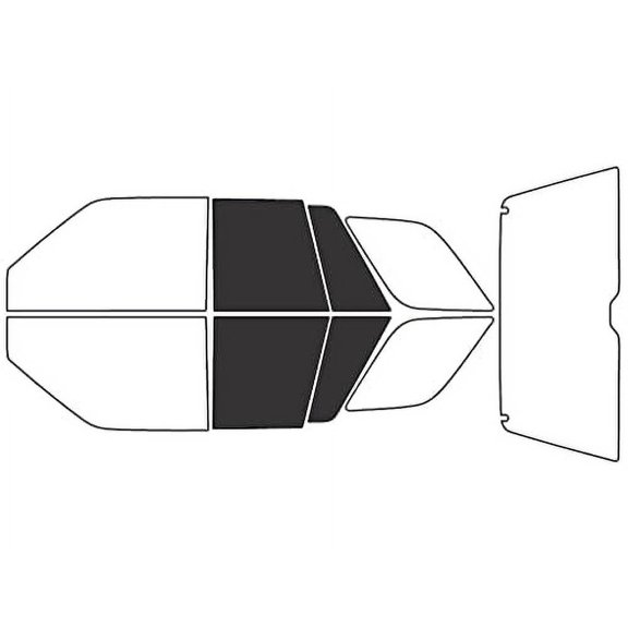 Rvinyl Window Tint Kit Compatible with Isuzu Rodeo 1991-1997 - Back Precut Kit - 20%