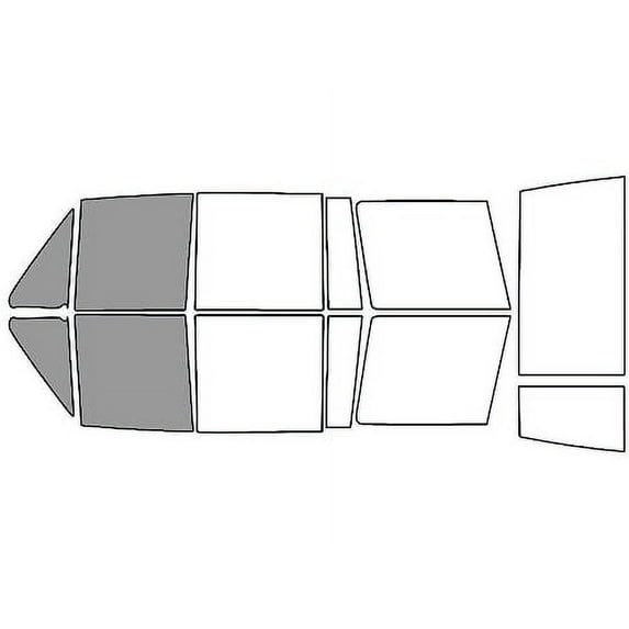 Rvinyl Window Tint Kit Compatible with Isuzu Trooper Ii 1990-1991 - Front Precut Kit - 50%