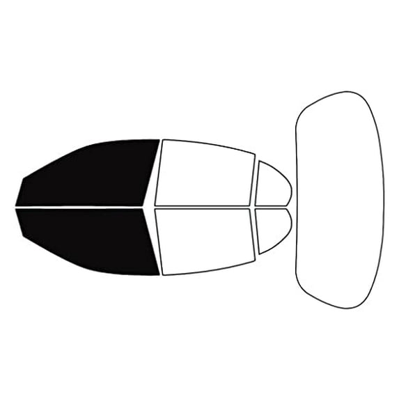 Rvinyl Window Tint Kit Compatible with Jaguar S-Type 2000-2008 - Front Precut Kit - 5%