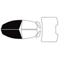 thumbnail image 1 of Rvinyl Window Tint Kit Compatible with Jaguar XJ 2011-2019 (Sedan) - Front Precut Kit - 5%, 1 of 8