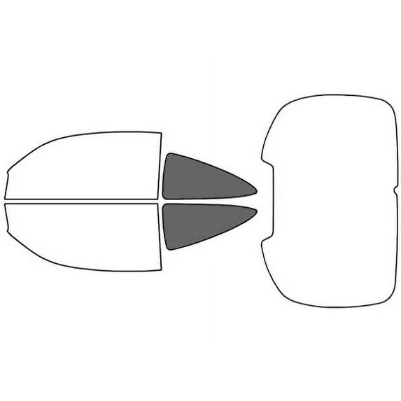 Rvinyl Window Tint Kit Compatible with Jaguar Xk-Series 1997-2004 (Convertible) - Back Precut Kit -