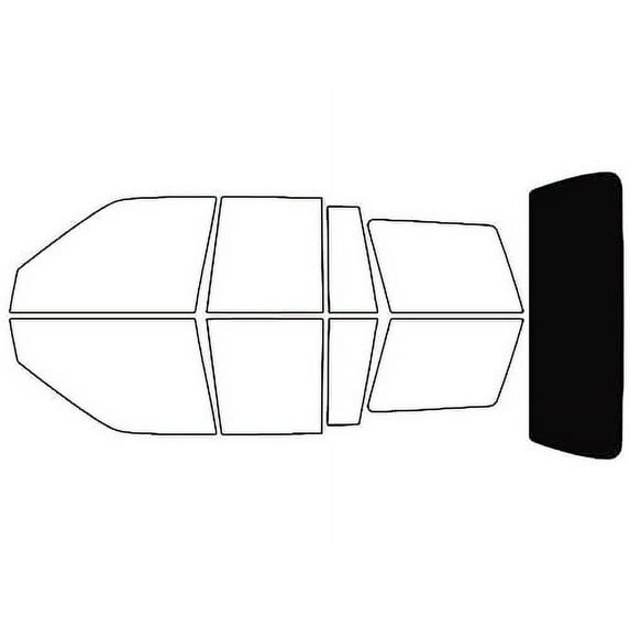 Rvinyl Window Tint Kit Compatible with Jeep Grand Cherokee 1993-1998 - Rear Windshield Precut Kit -