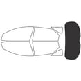 thumbnail image 1 of Rvinyl Window Tint Kit Compatible with Kia Forte 2010-2013 (Hatchback) - Rear Windshield Precut Kit, 1 of 8