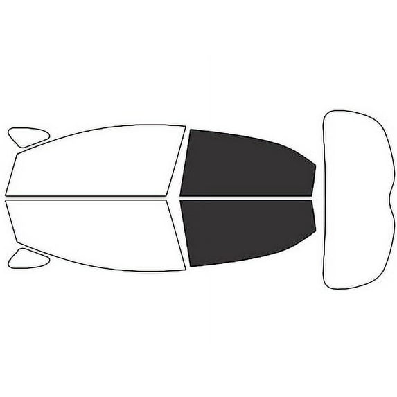 Rvinyl Window Tint Kit Compatible with Kia Rio 2012-2017 (Hatchback) - Back Precut Kit - 20%