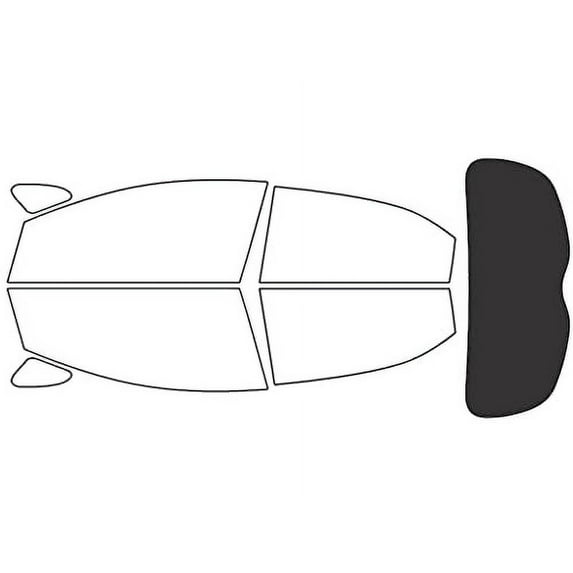 Rvinyl Window Tint Kit Compatible with Kia Rio 2012-2017 (Hatchback) - Rear Windshield Precut Kit -