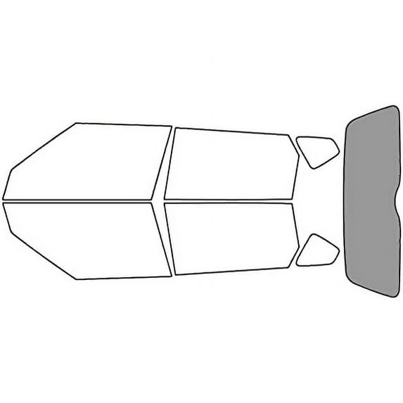 Rvinyl Window Tint Kit Compatible with Kia Soul 2020-2025 - Rear Windshield Precut Kit - 50%