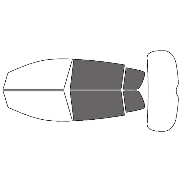Rvinyl Window Tint Kit Compatible with Kia Sportage 2017-2022 - Back Precut Kit - 35%