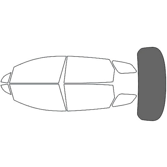 Rvinyl Window Tint Kit Compatible with Kia Sportage 2023-2025 - Rear Windshield Precut Kit - 35%