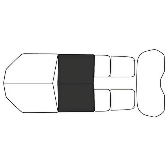 Rvinyl Window Tint Kit Compatible with Land Rover Defender 2020-2025 - Windshield Strip Visor - 20%