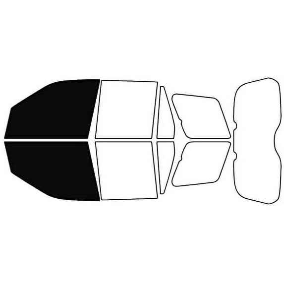 Rvinyl Window Tint Kit Compatible with Land Rover Lr2 2009-2015 - Front Precut Kit - 5%
