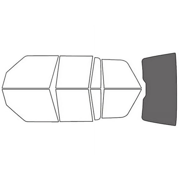 Rvinyl Window Tint Kit Compatible with Land Rover Range Rover 2003-2012 - Rear Windshield Precut Kit