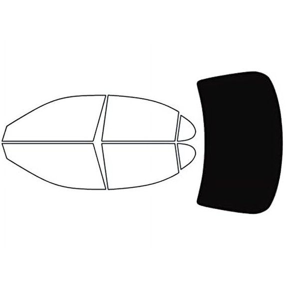 Rvinyl Window Tint Kit Compatible with Lexus ES 2002-2006 - Rear Windshield Precut Kit - 5%