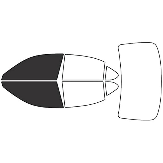 Rvinyl Window Tint Kit Compatible with Lexus Ls 2007-2017 - Front Precut Kit - 20%