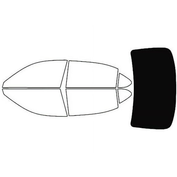 Rvinyl Window Tint Kit Compatible with Lexus Ls 2007-2017 (Long) - Rear Windshield Precut Kit - 5%