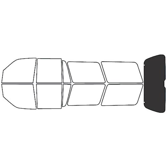 Rvinyl Window Tint Kit Compatible with Lincoln Navigator 1998-2002 - Rear Windshield Precut Kit -