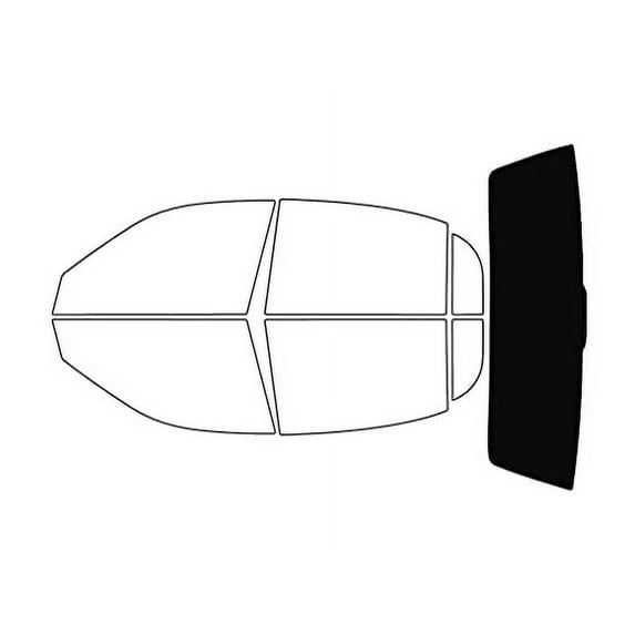 Rvinyl Window Tint Kit Compatible with Lincoln Town Car 1998-2002 - Rear Windshield Precut Kit - 5%
