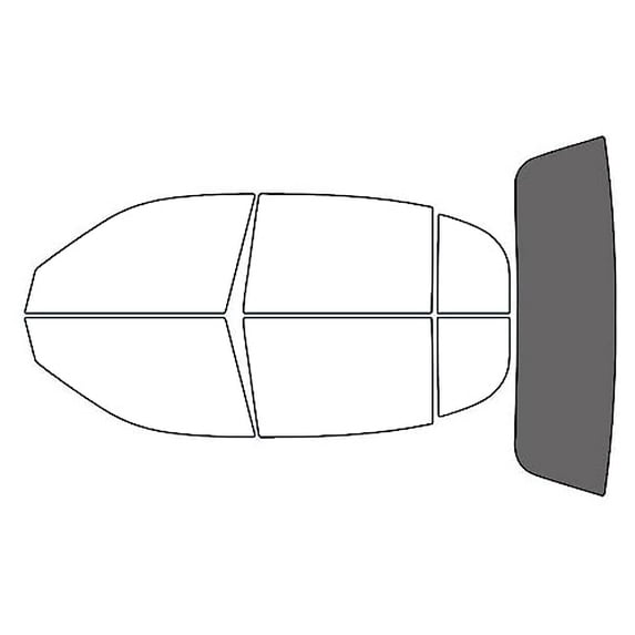 Rvinyl Window Tint Kit Compatible with Lincoln Town Car 2003-2011 (Long) - Rear Windshield Precut
