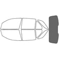 thumbnail image 1 of Rvinyl Window Tint Kit Compatible with MINI Countryman 2017-2024 - Rear Windshield Precut Kit - 35%, 1 of 8