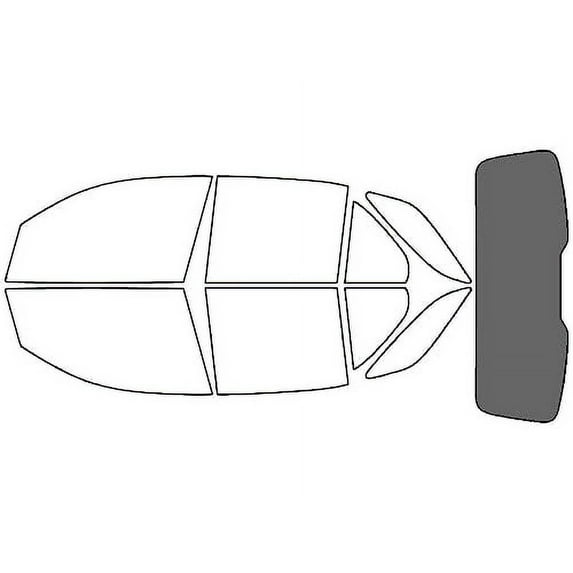 Rvinyl Window Tint Kit Compatible with MINI Countryman 2017-2024 - Rear Windshield Precut Kit - 35%