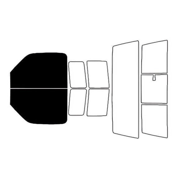 Rvinyl Window Tint Kit Compatible with Mazda B-Series 1998-2009 - Front Precut Kit - 5%