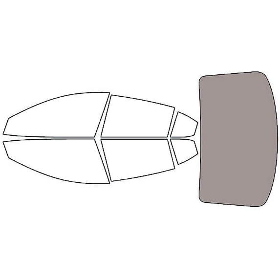 Rvinyl Window Tint Kit Compatible with Mazda Mazda3 2014-2018 (Hatchback) - Rear Windshield Precut