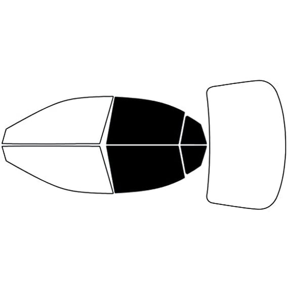 Rvinyl Window Tint Kit Compatible with Mazda Mazda6 2003-2008 - Back Precut Kit - 5%