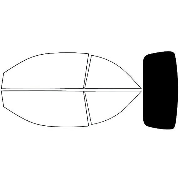 Rvinyl Window Tint Kit Compatible with Mercedes-Benz CLK-Class 1999-2003 (Convertible) - Rear